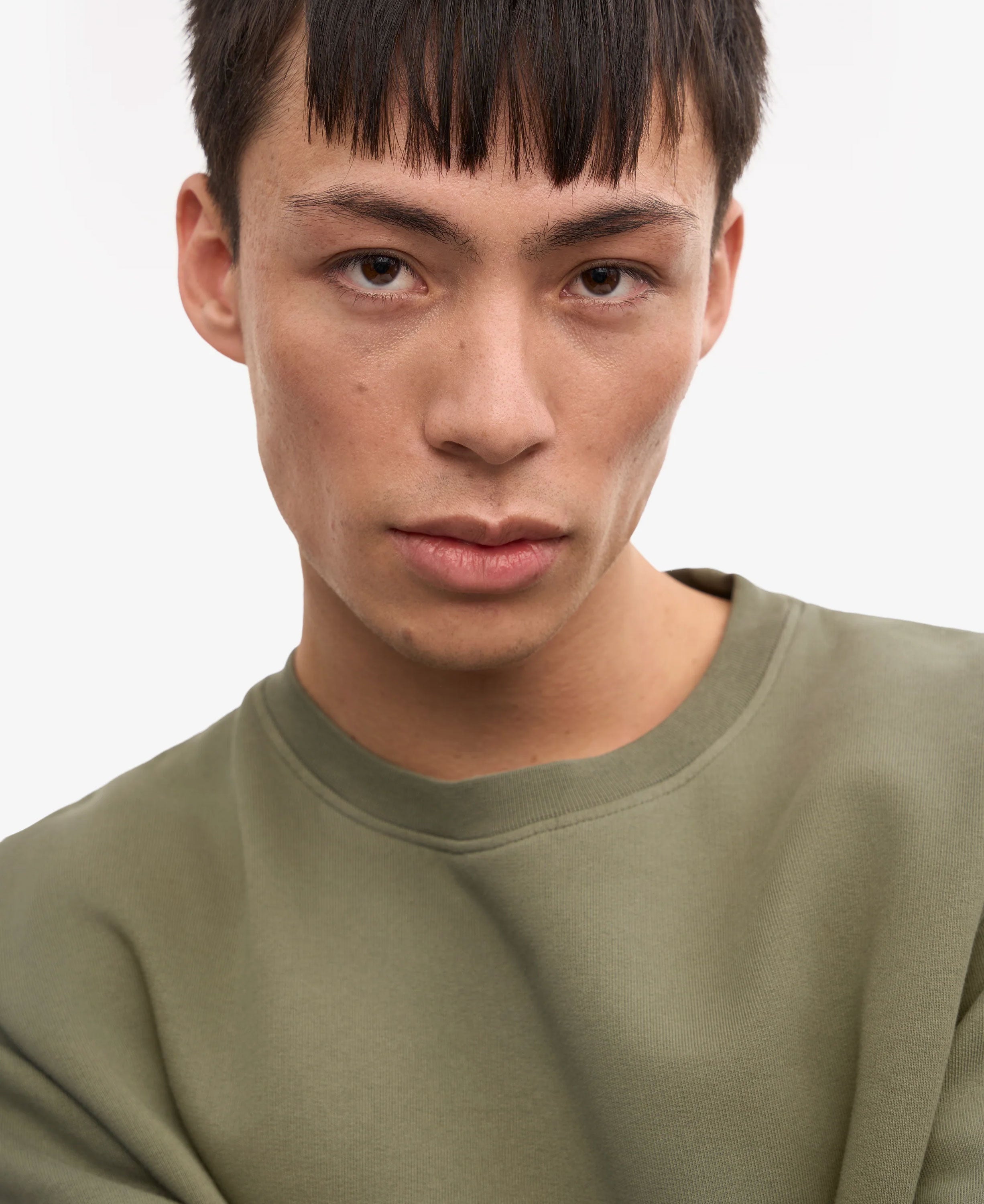Classic Organic Crew - Dusty Olive