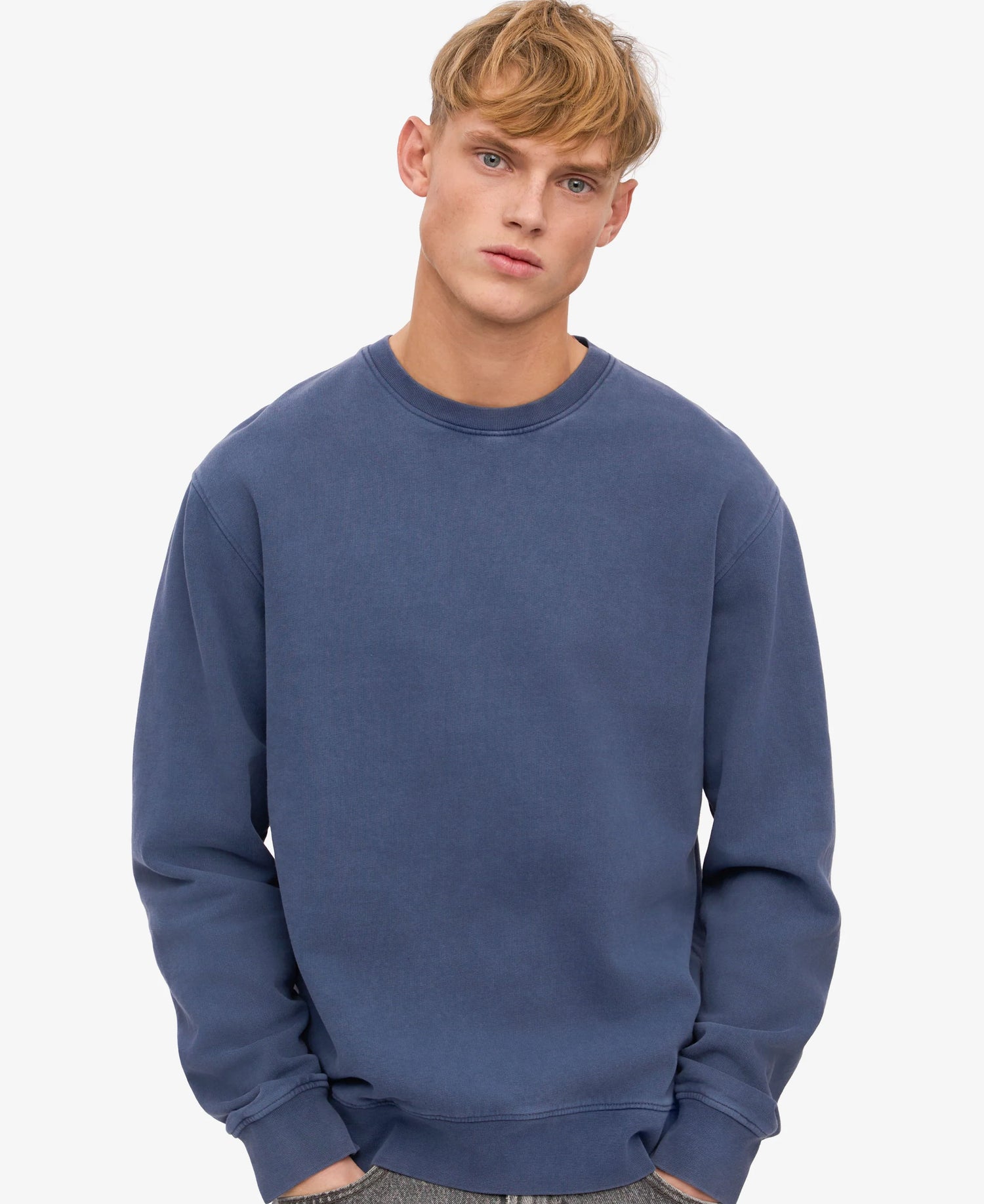 Classic Organic Crew - Neptune Blue