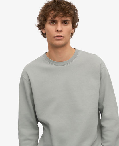 Classic Organic Crew - Steel Blue