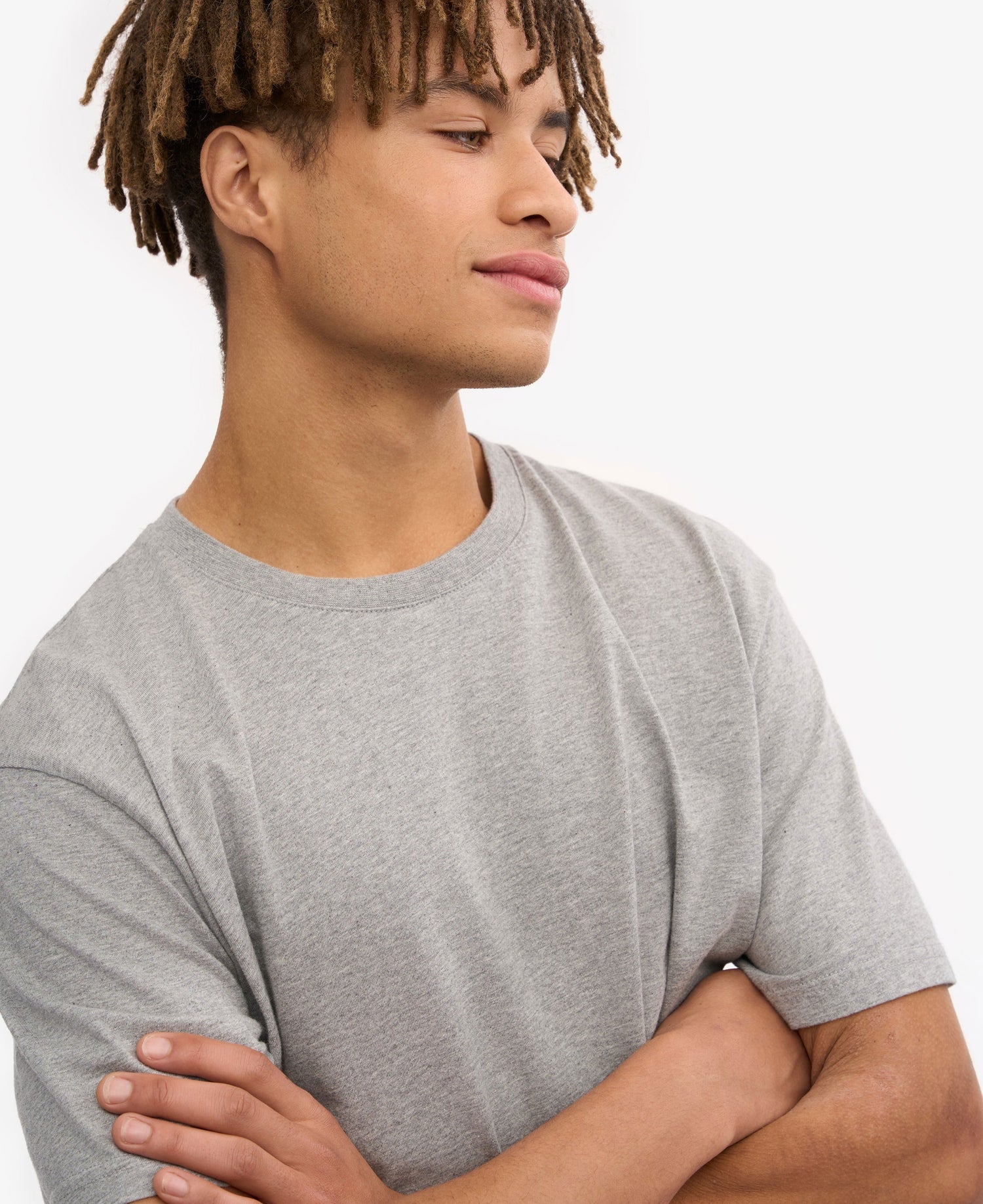 Classic Organic Tee - Heather Grey