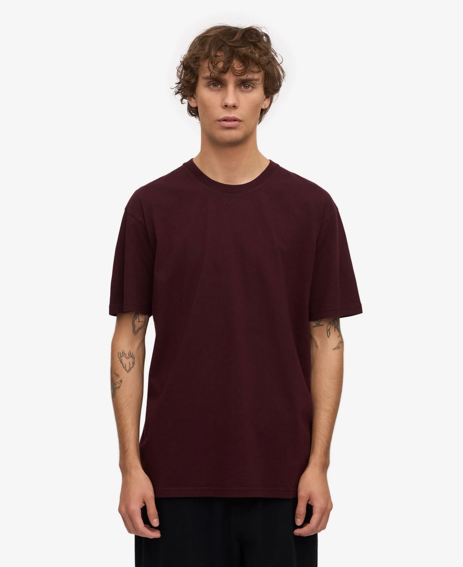 Classic Organic Tee - Oxblood Red
