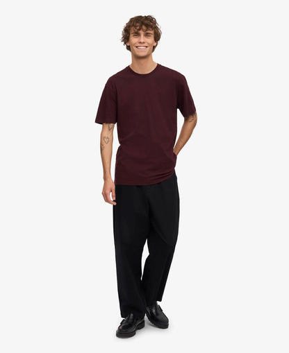 Classic Organic Tee - Oxblood Red