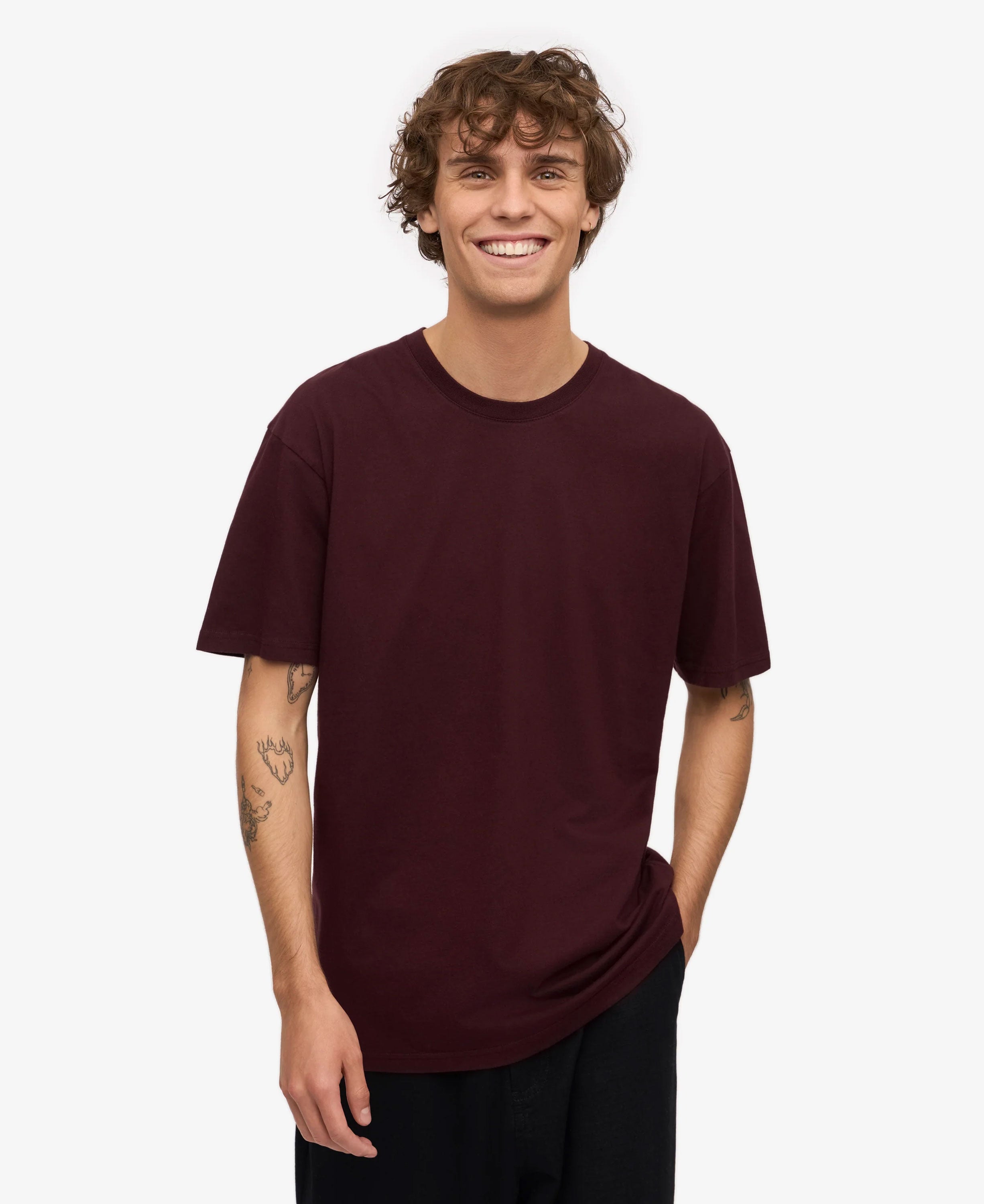 Classic Organic Tee - Oxblood Red