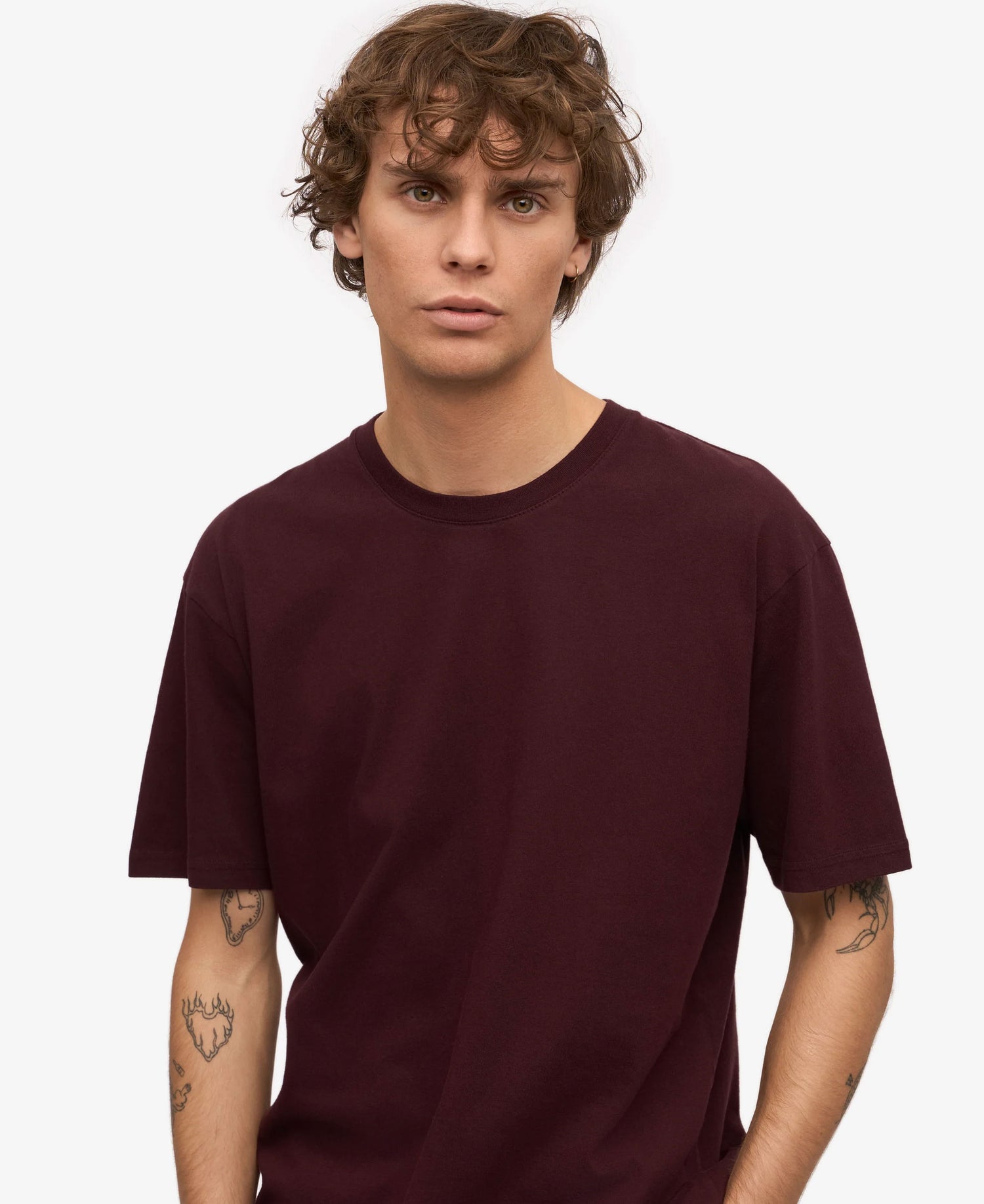 Classic Organic Tee - Oxblood Red