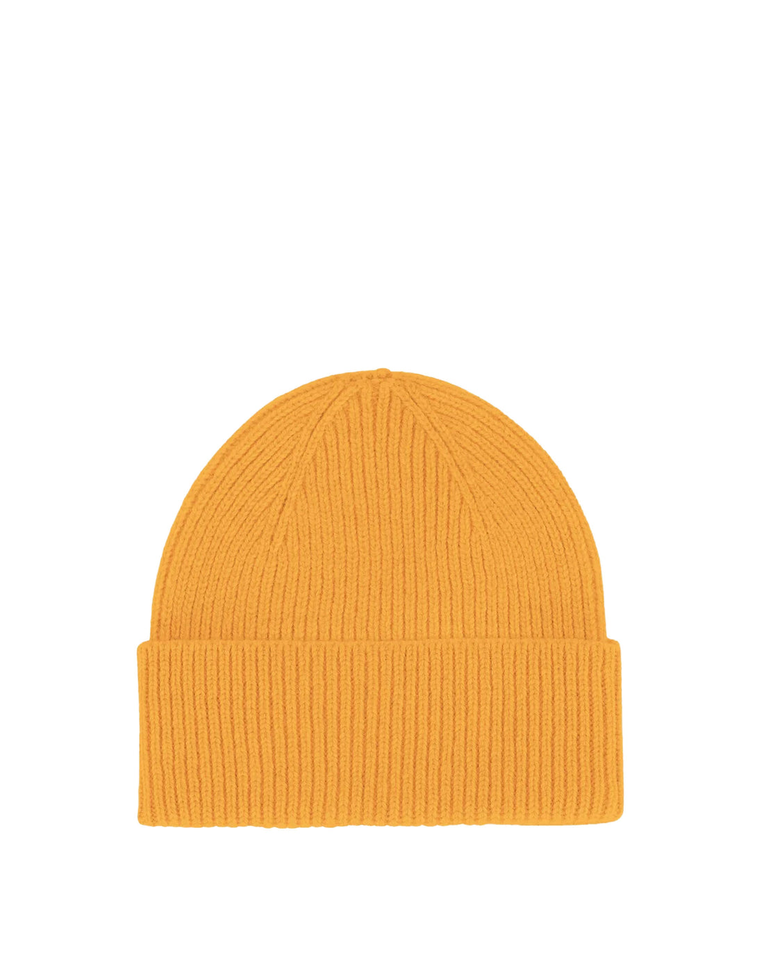 Merino Wool Beanie - Burned Yellow