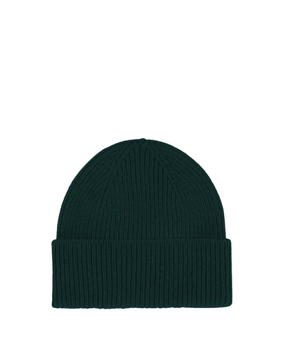 Merino Wool Beanie - Emerald Green