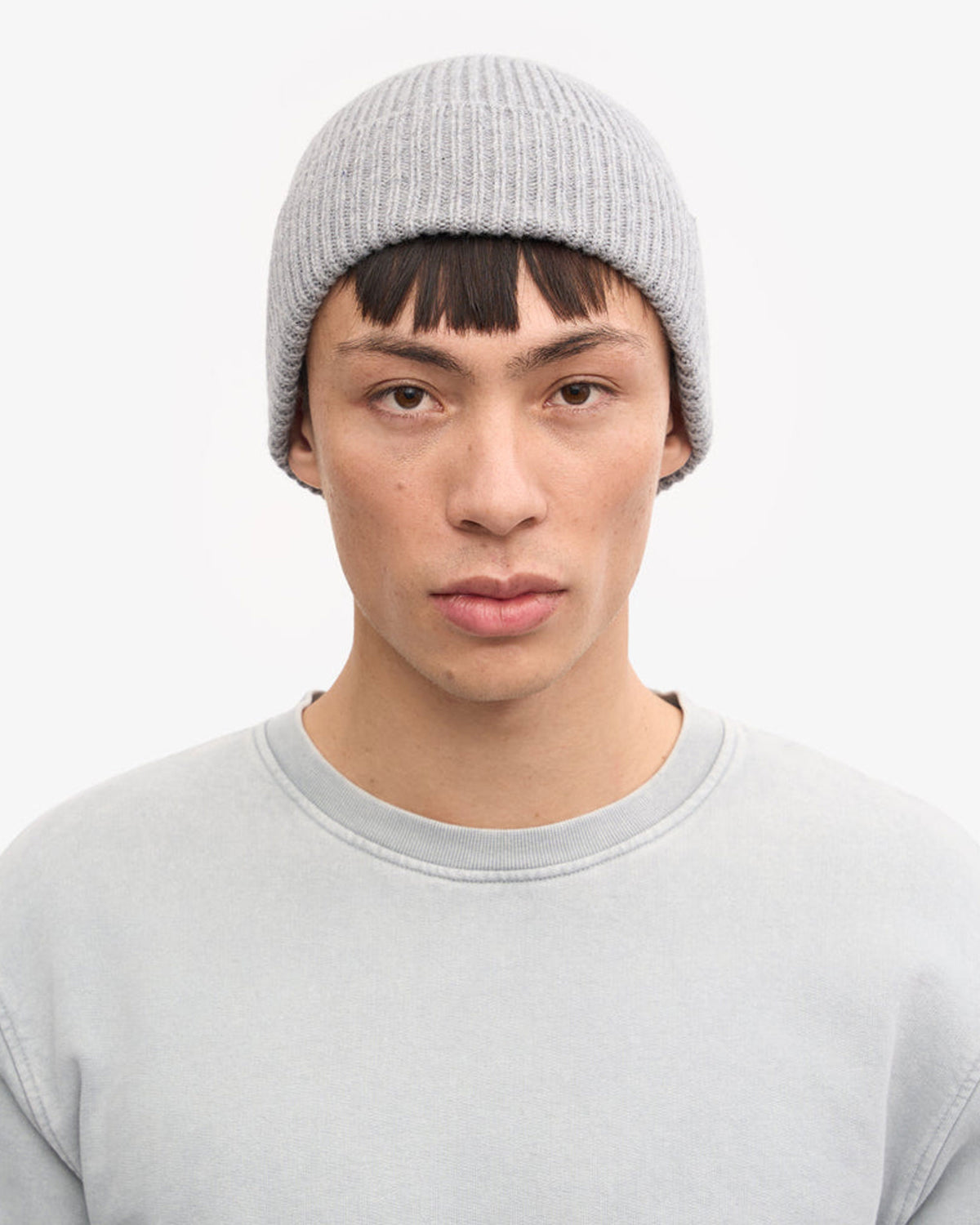 Merino Wool Beanie - Heather Grey