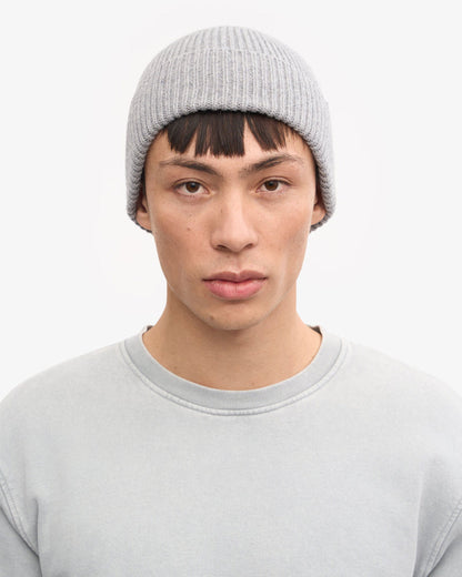 Merino Wool Beanie - Heather Grey