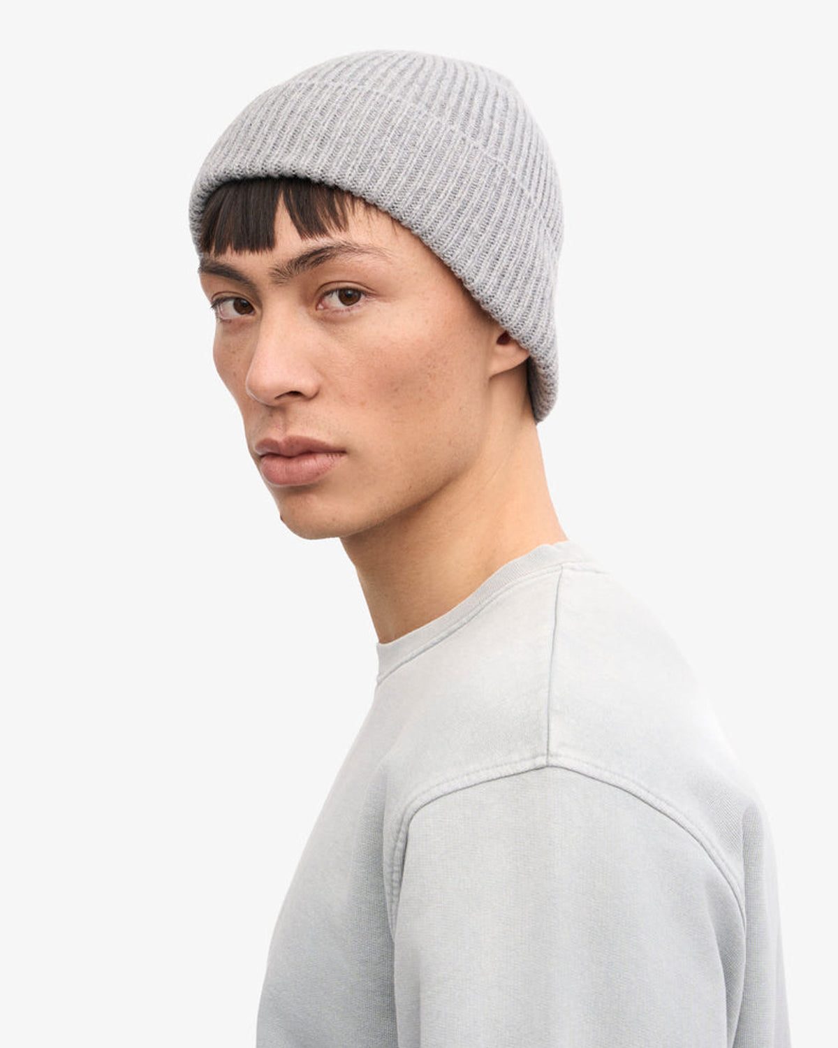 Merino Wool Beanie - Heather Grey
