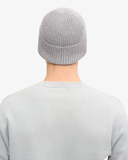 Merino Wool Beanie - Heather Grey