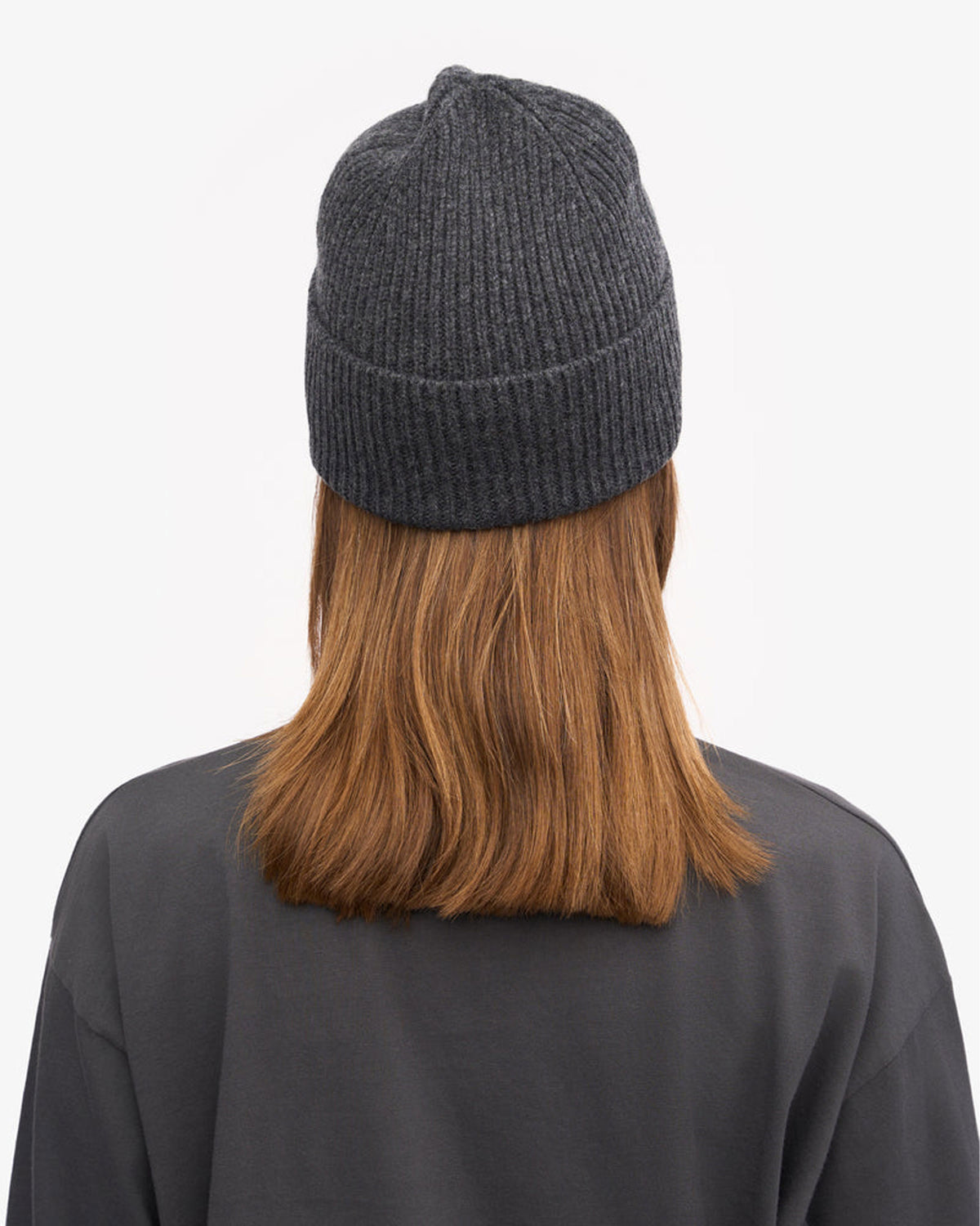 Merino Wool Beanie - Lava Grey