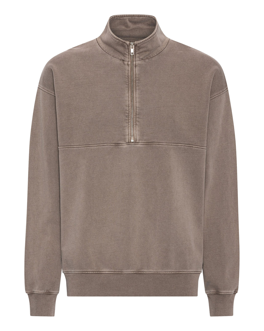 Organic Quarter Zip - Faded Khaki