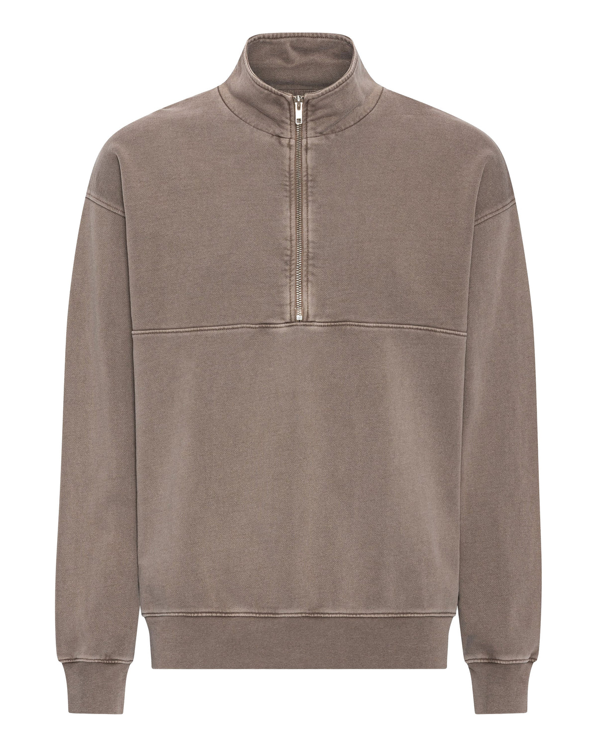 Organic Quarter Zip - Faded Khaki