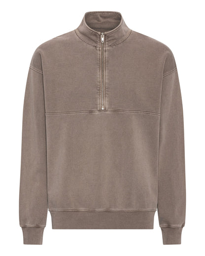 Organic Quarter Zip - Faded Khaki