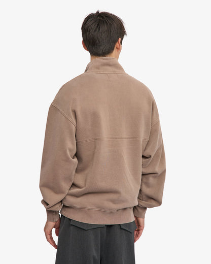 Organic Quarter Zip - Faded Khaki