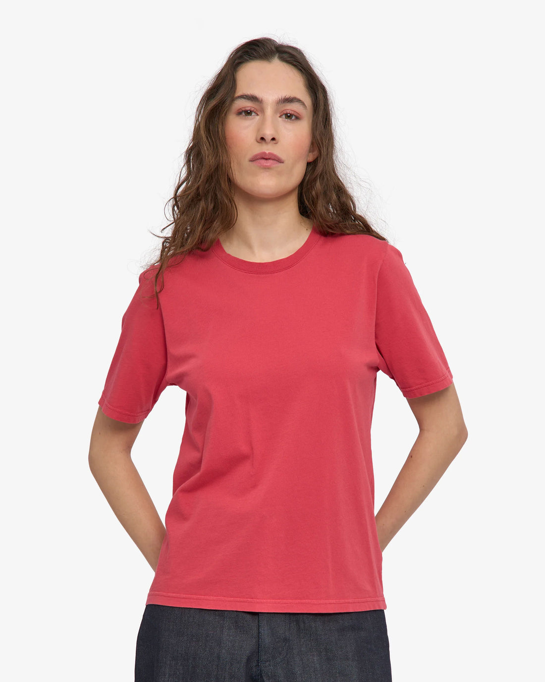 Women Light Organic Tee - Faded Red