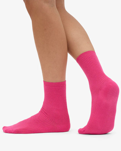Women Classic Organic Sock - Bubblegum Pink
