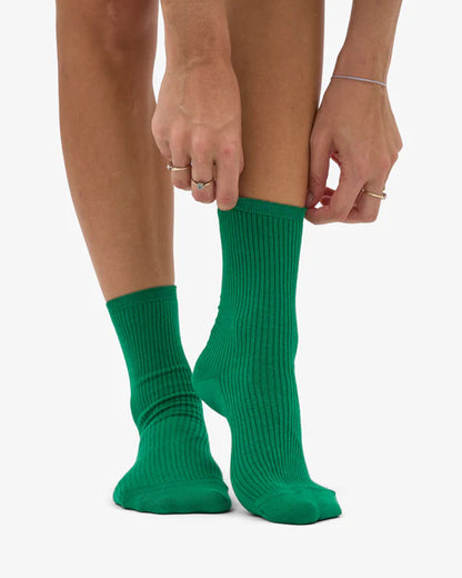 Women Classic Organic Sock - Kelly Green