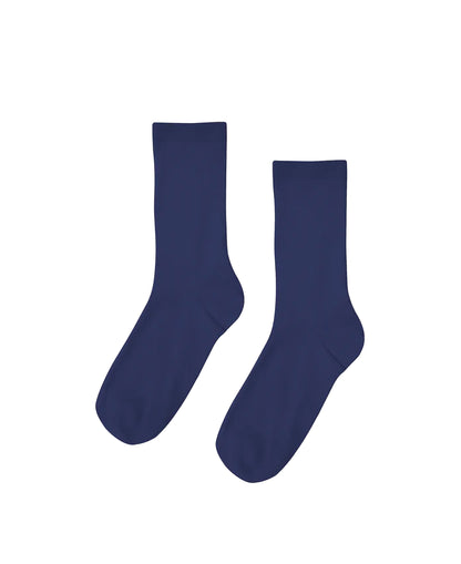 Women Classic Organic Sock - Marine Blue