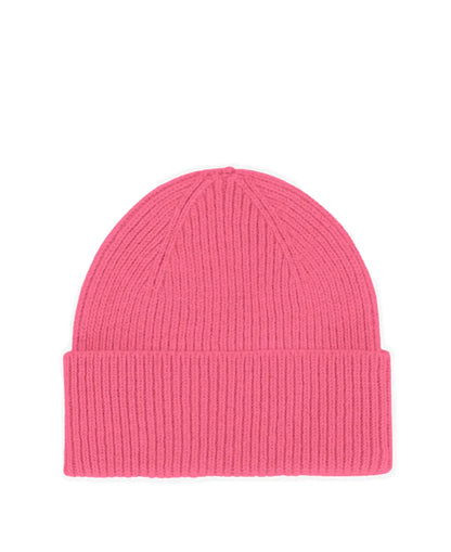 Merino Wool Beanie - Bubblegum Pink