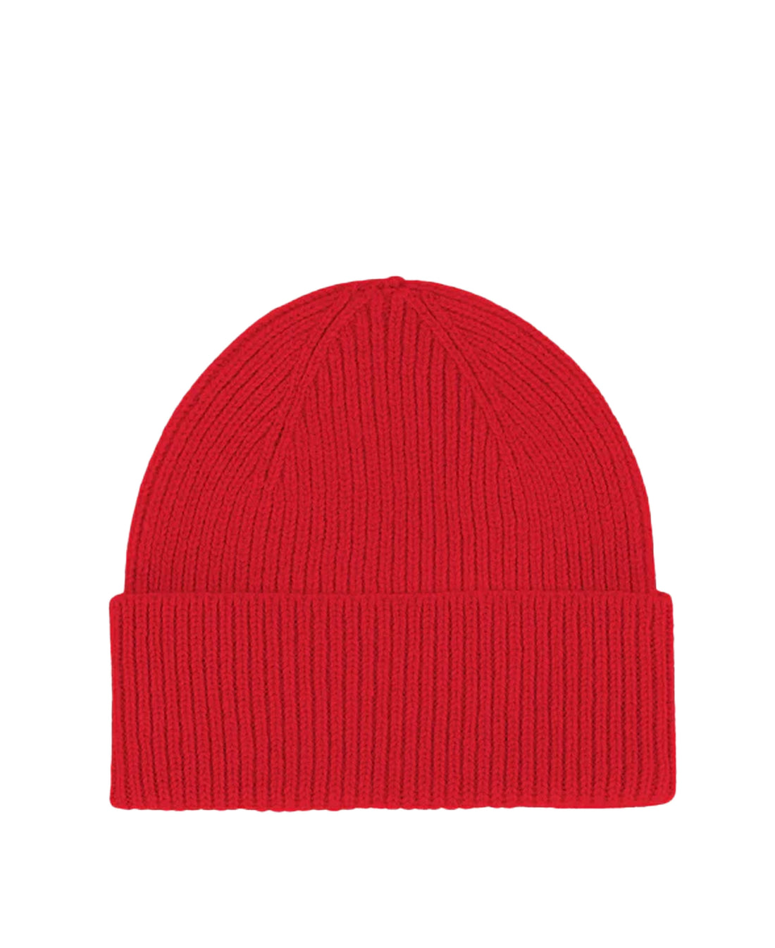 Merino Wool Beanie - Scarlet Red