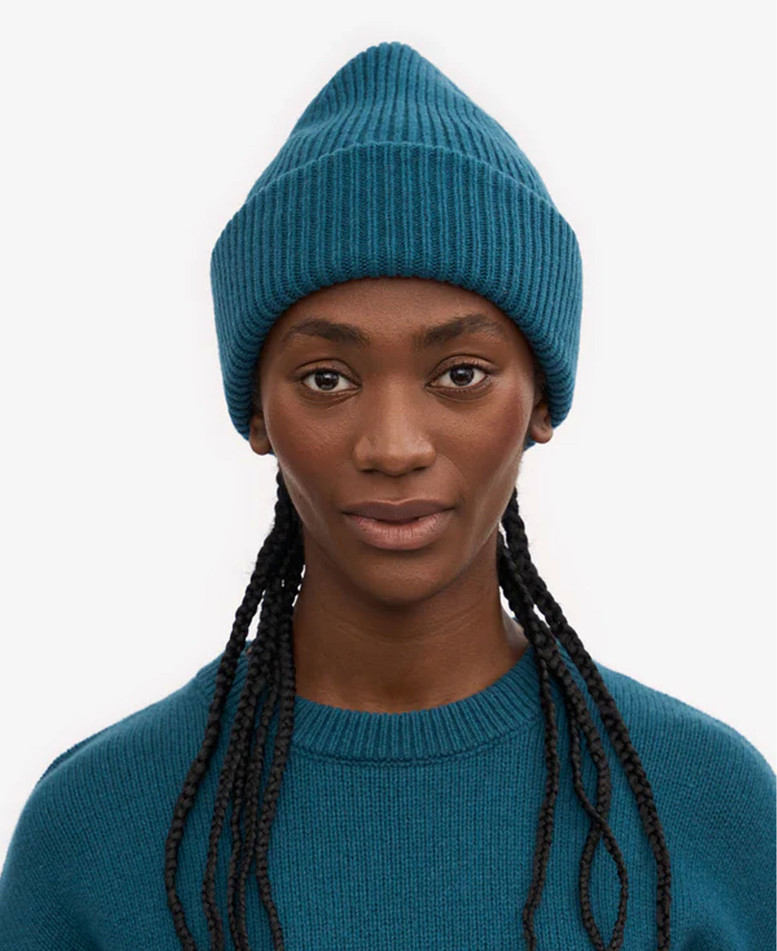 Merino Wool Hat - Ocean Green