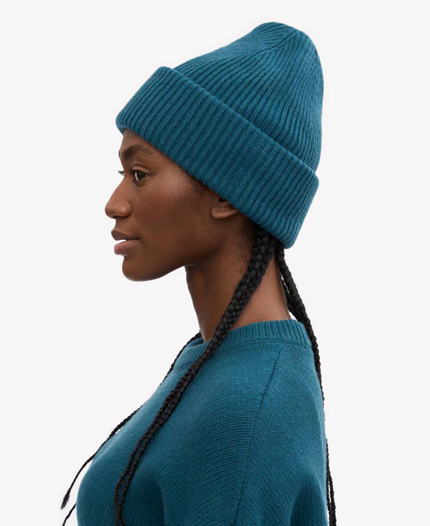 Merino Wool Hat - Ocean Green