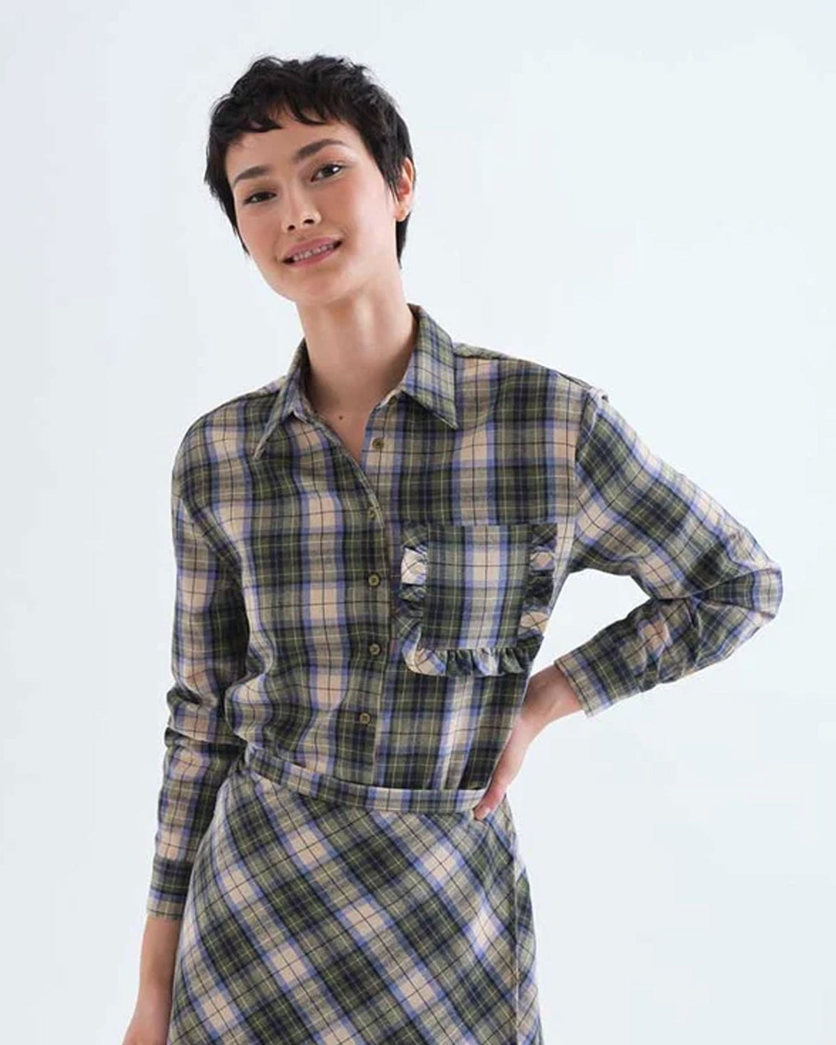 Checked Cotton Shirt - Cuadros 6