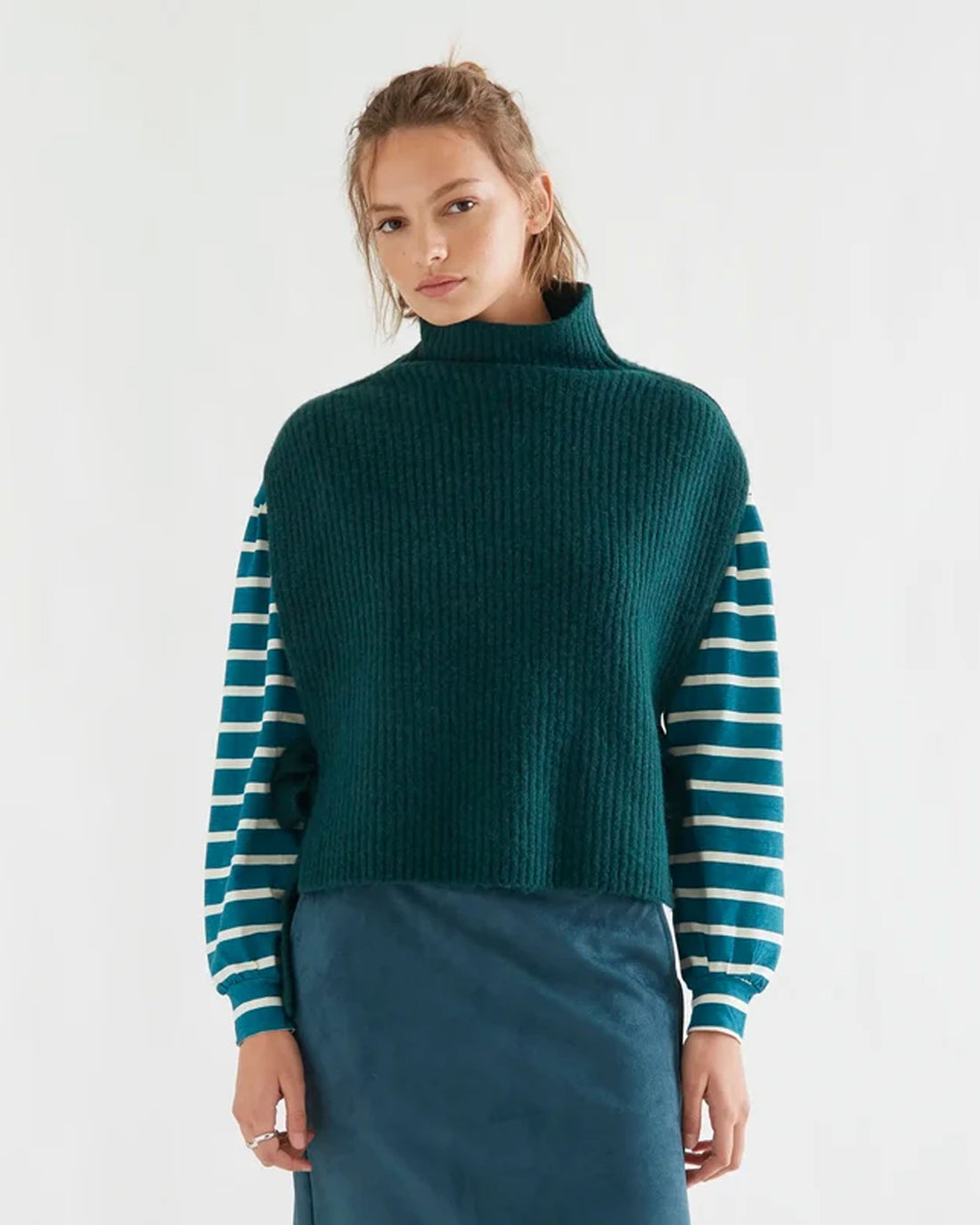 Knitted Vest - Dark Green