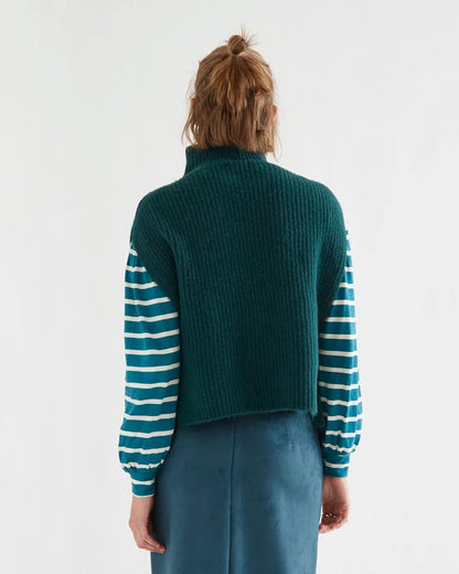 Knitted Vest - Dark Green