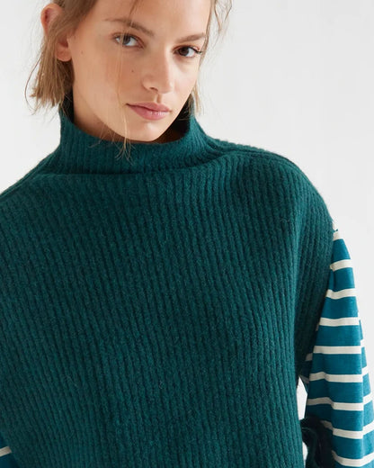 Knitted Vest - Dark Green