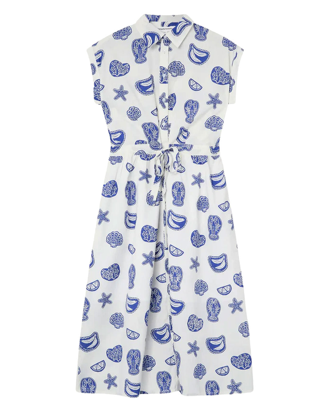 Lobster Cotton Midi Dress - Conversational