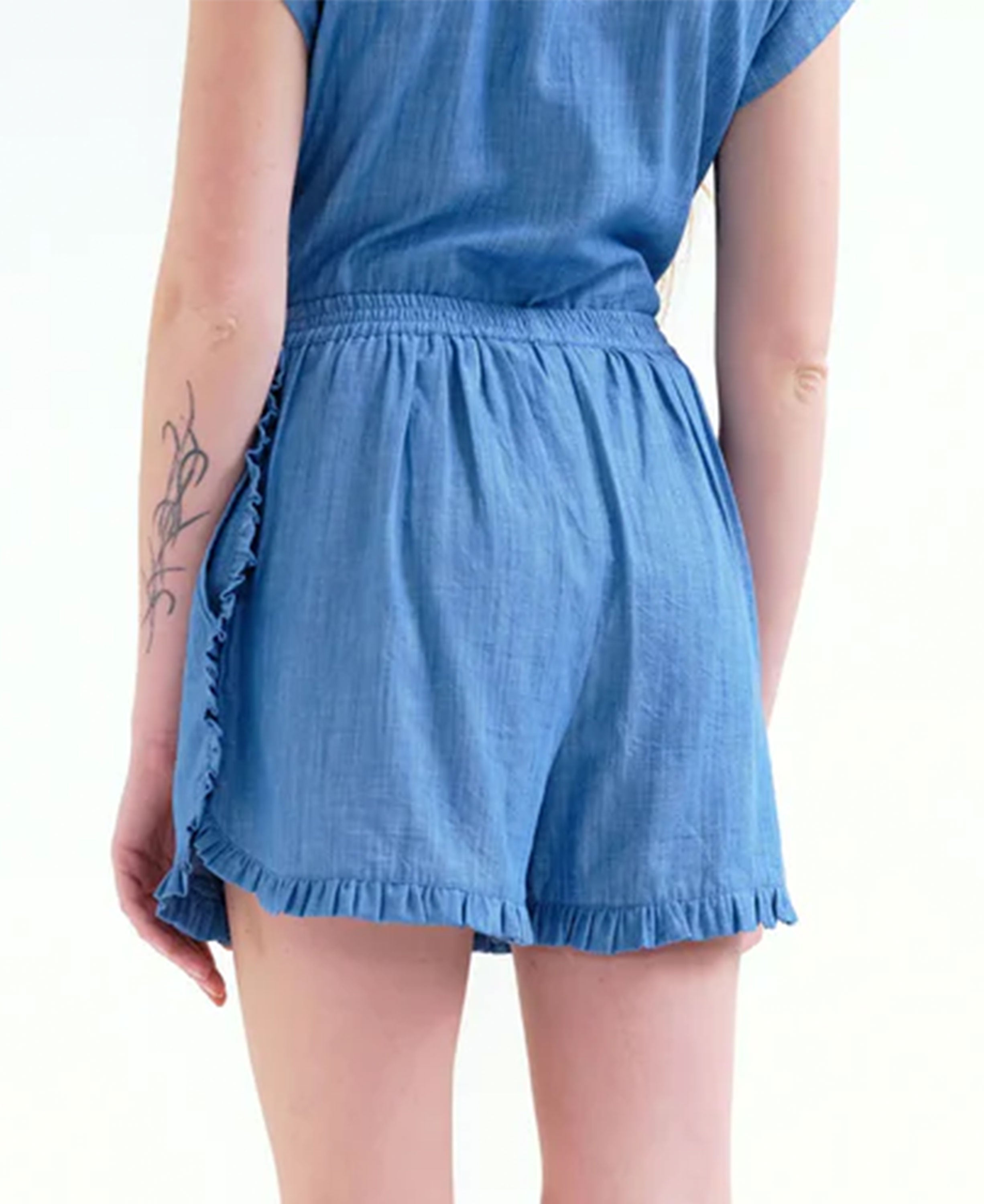 Cotton Shorts - Light Blue
