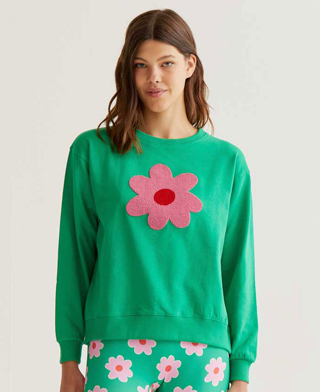 Cotton Sweatshirt - Green