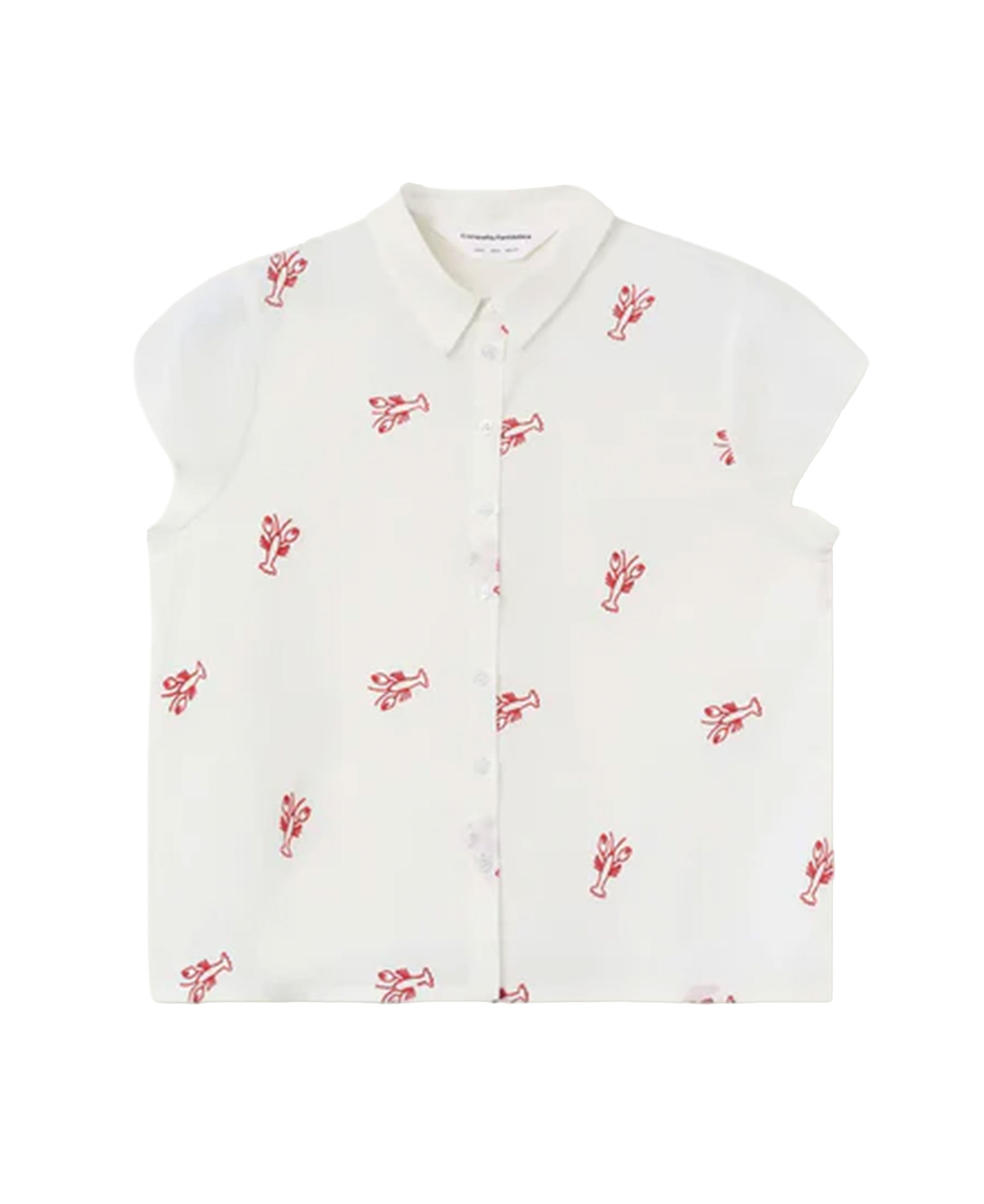 Red Lobster Cotton Shirt - Ecru