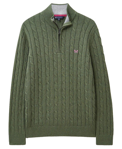 Oarsman Cable 1/2 Zip - Thyme