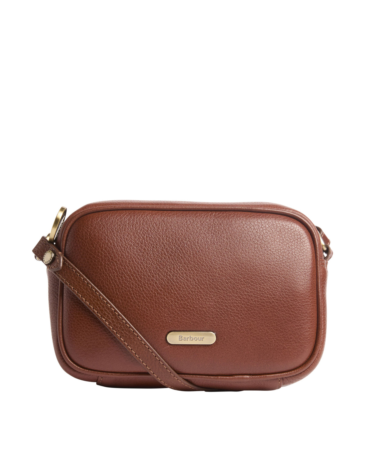 Daphne Mini Leather Crossbody Bag - Brown