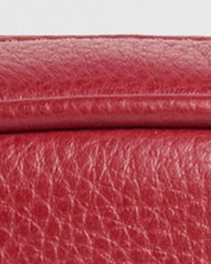 Daphne Mini Leather Crossbody Bag - Red