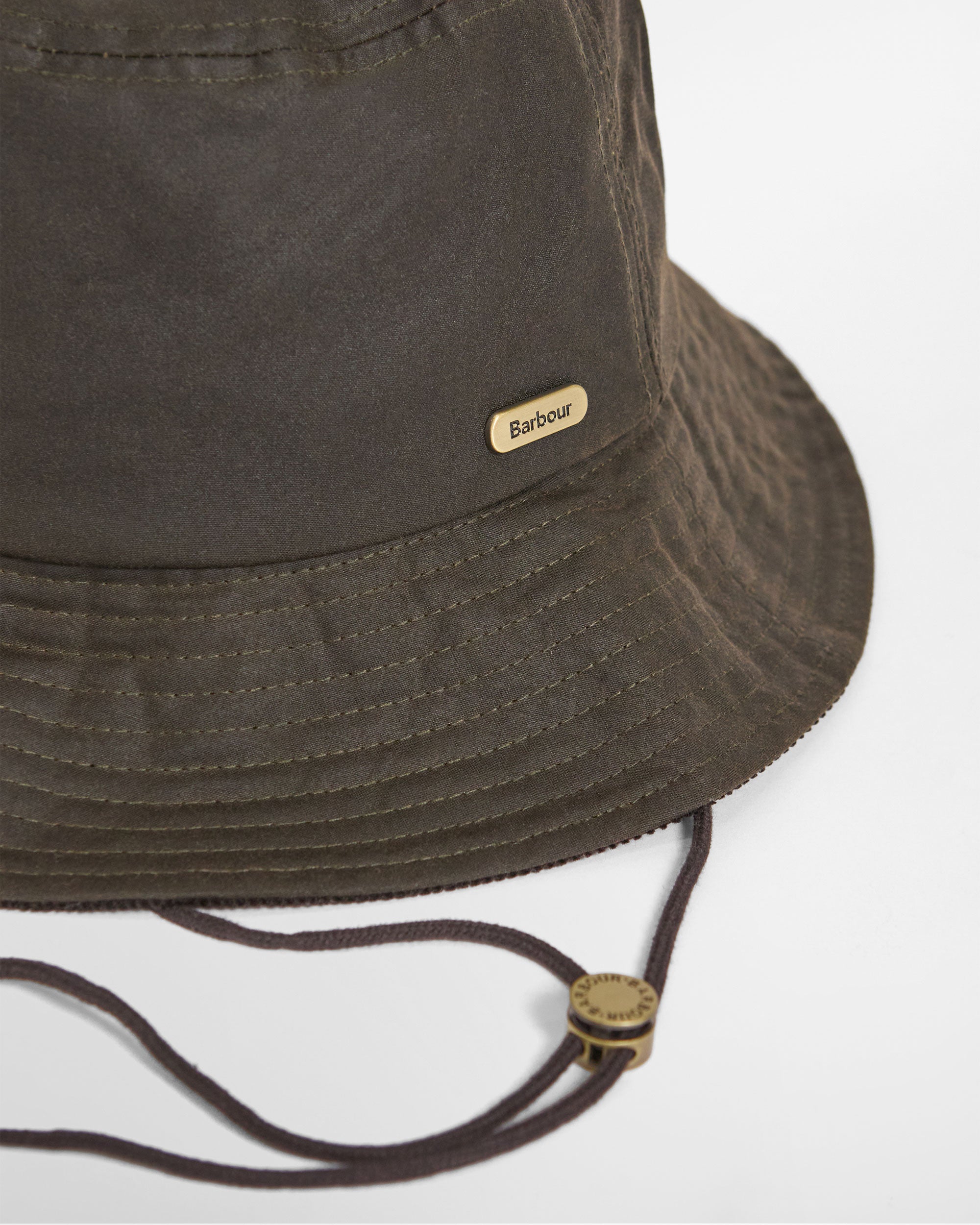 Delilah Waxed Bucket Hat - Olive