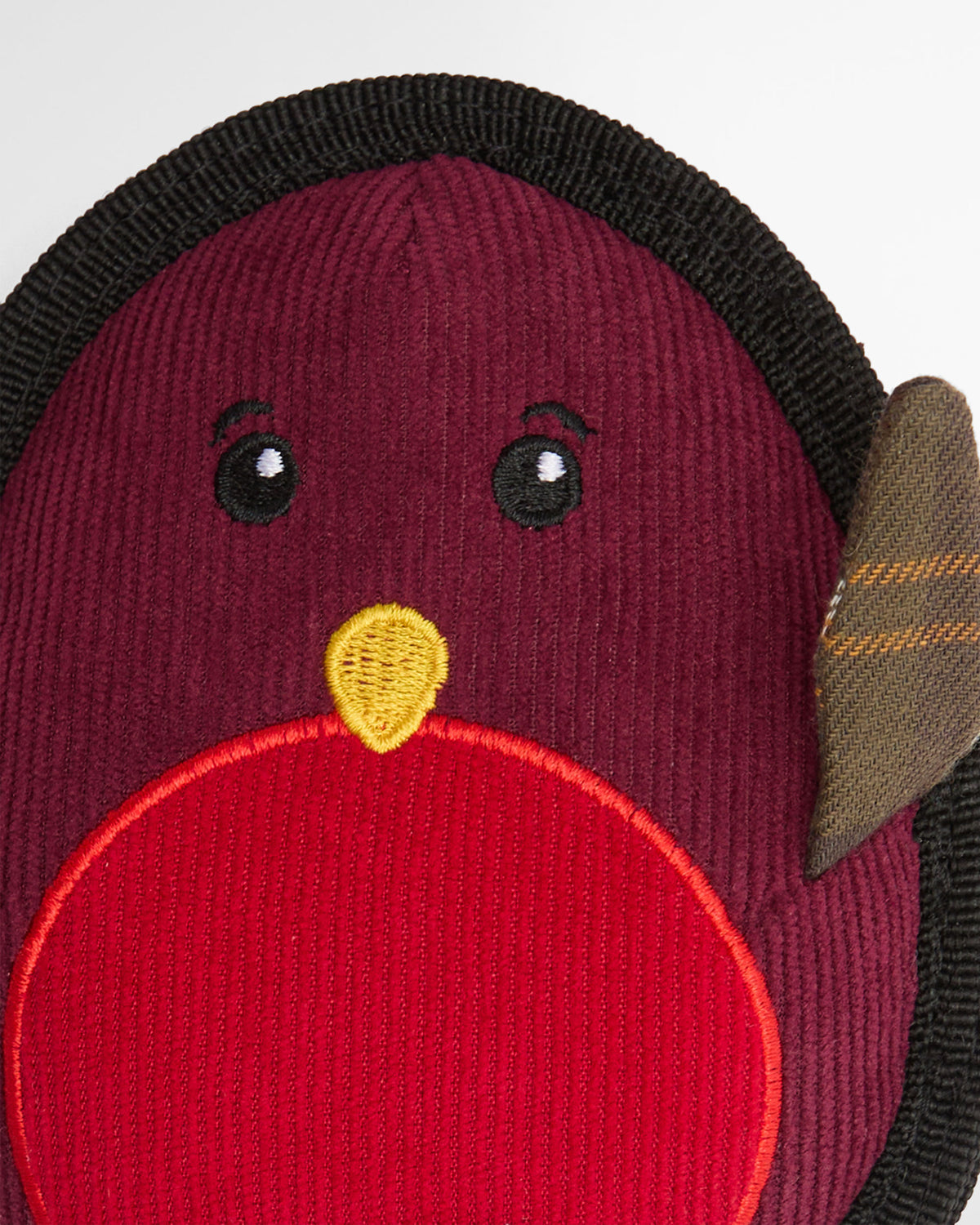 Dog Christmas Robin Toy - Brown/Red