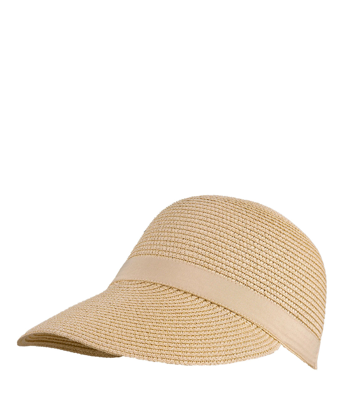 Backless Straw Sun Hat - Natural