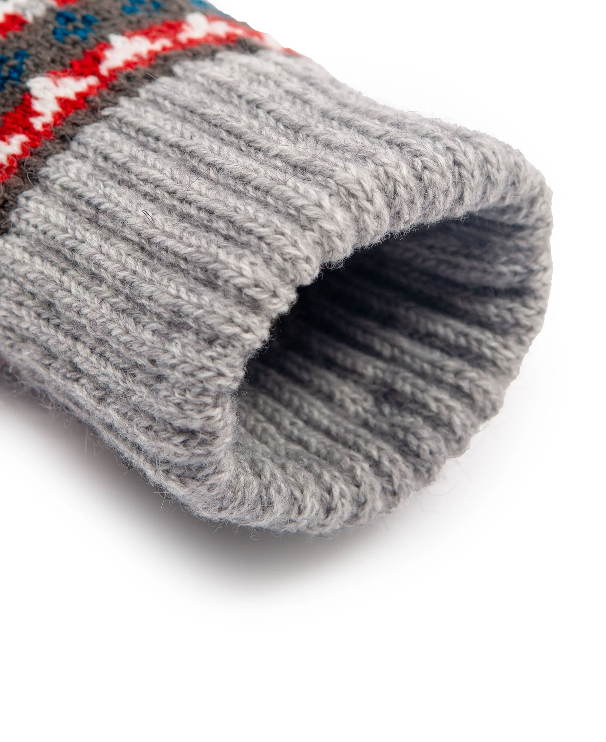 Half Finger Knitted Gloves - Dove Grey