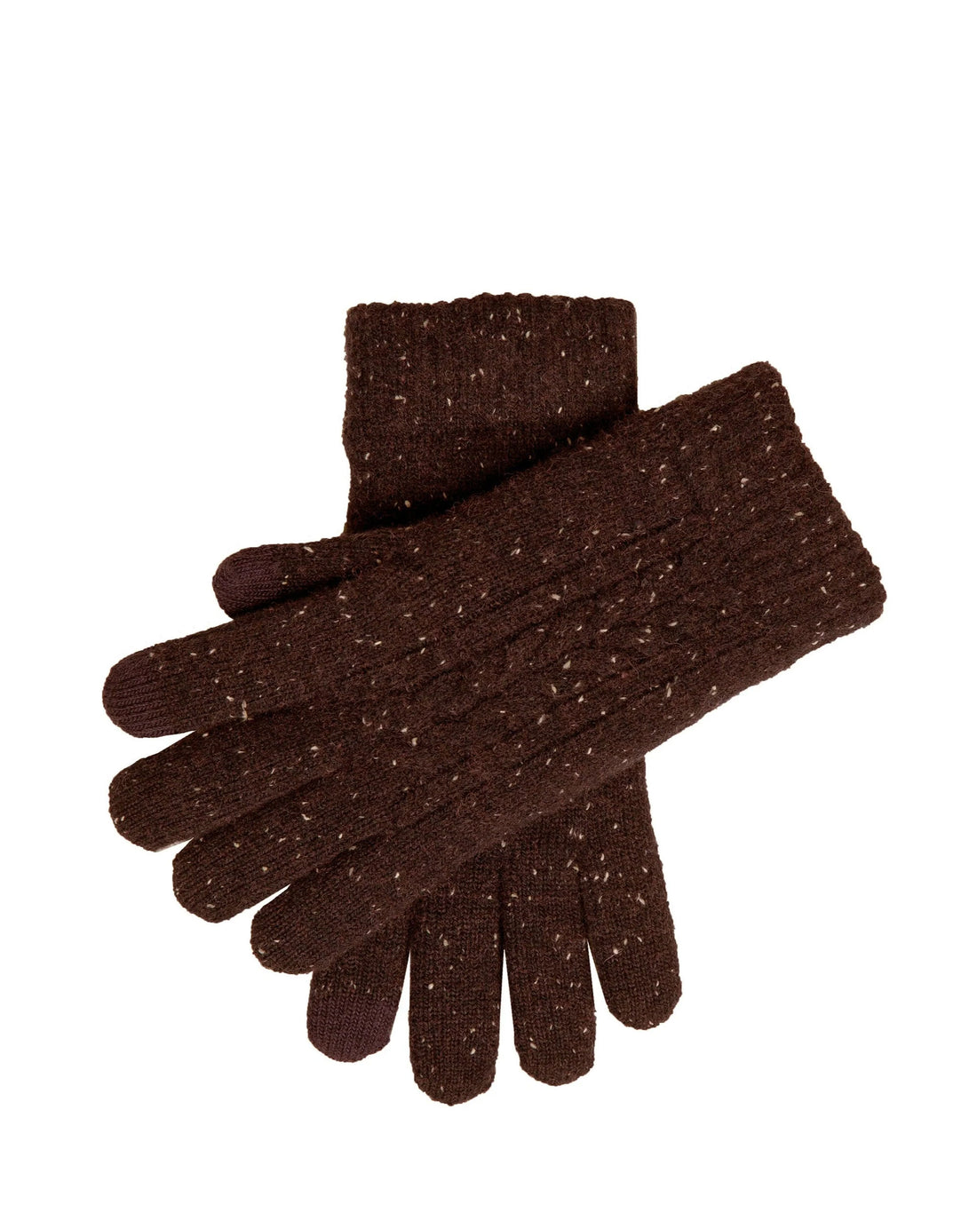 Lacock Cable Knit Glove - Chocolate