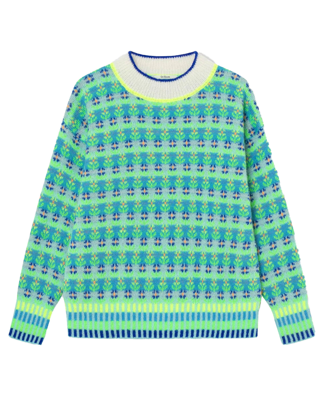 Blossom Fairisle Knit Jumper - Green