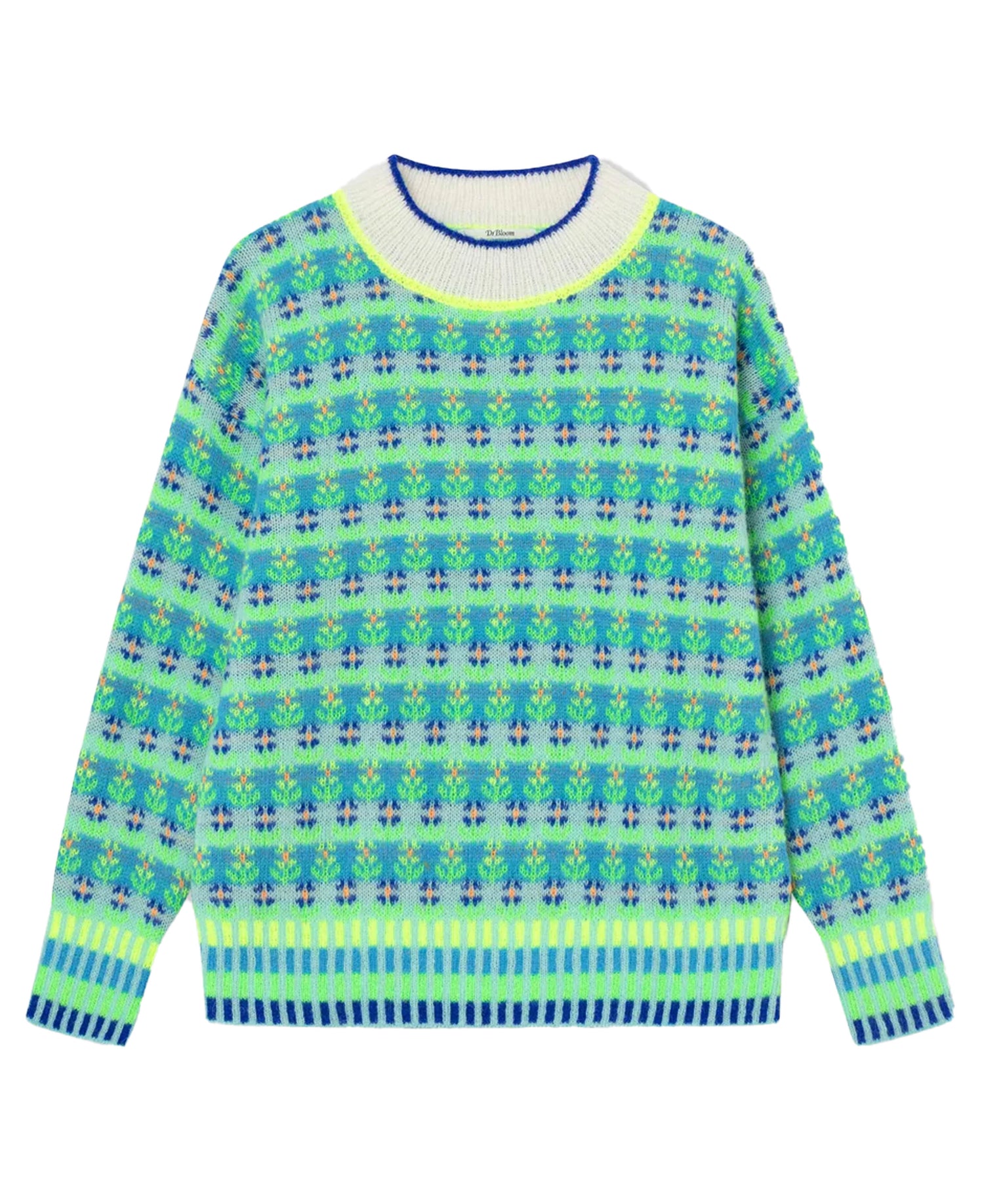 Blossom Fairisle Knit Jumper - Green