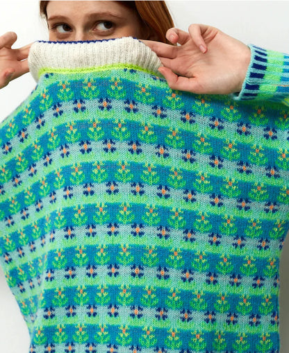 Blossom Fairisle Knit Jumper - Green