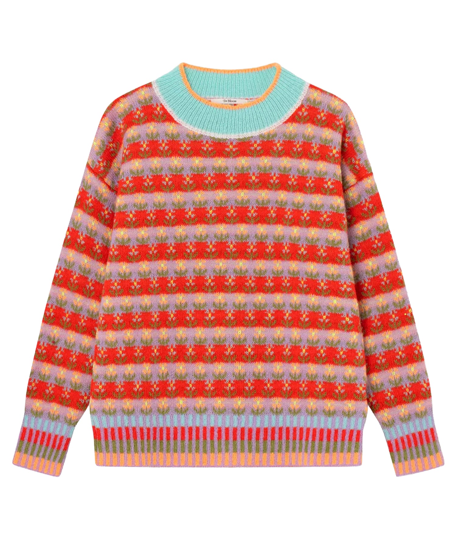 Blossom Fairisle Knit Jumper - Red
