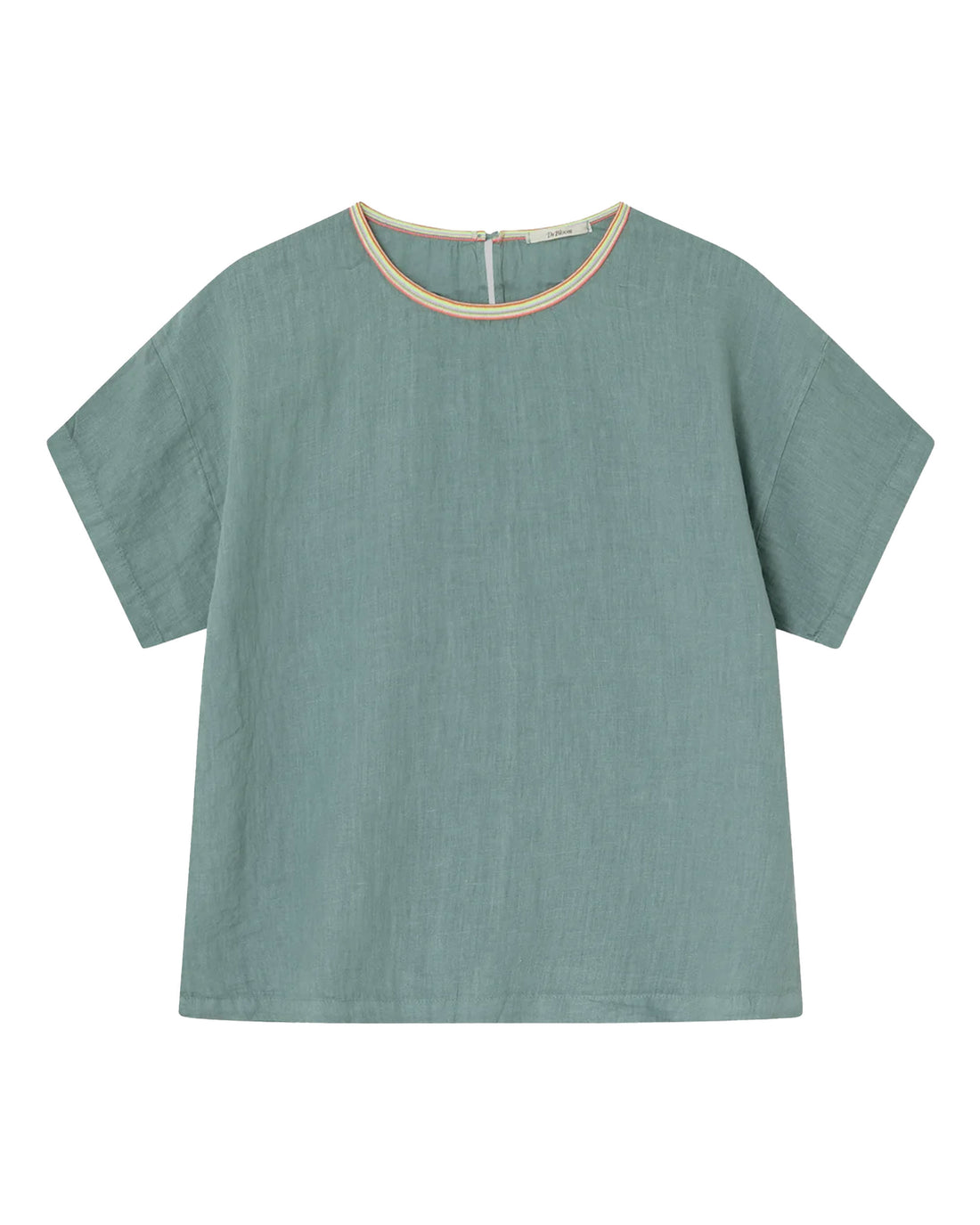 Flake Linen Top - Verde Green