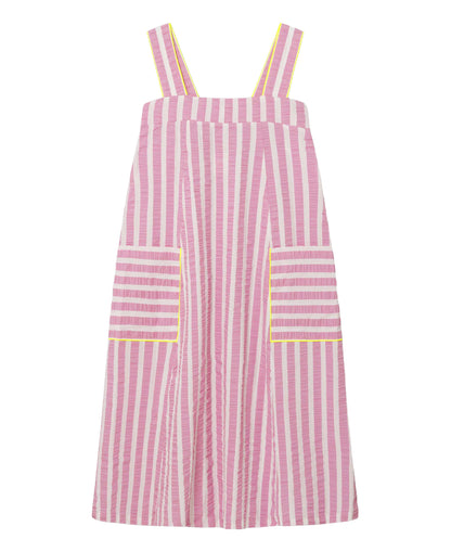 Lemonade Dress - Rose Stripes