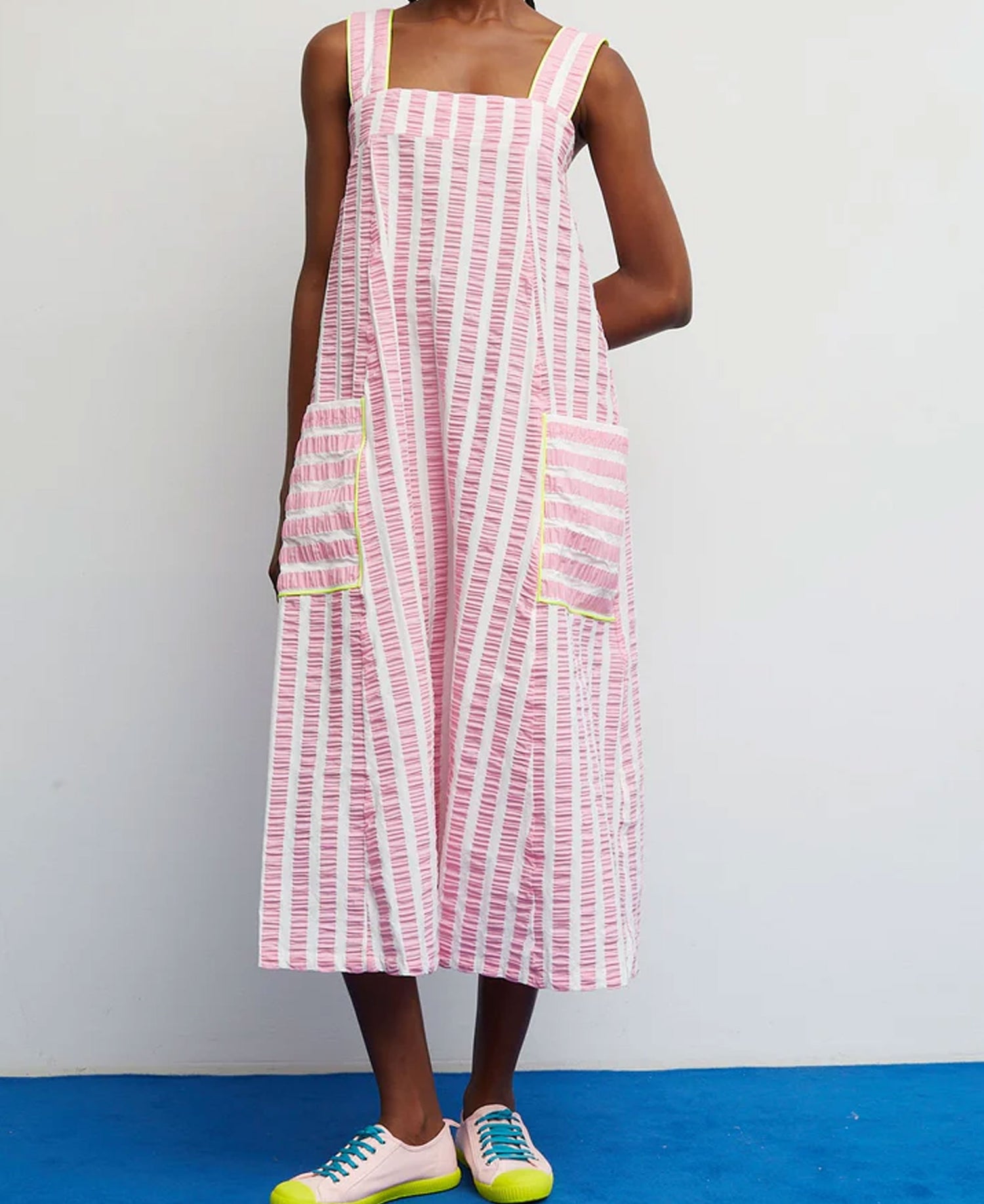 Lemonade Dress - Rose Stripes